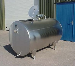 Ayrı temizlik makinesi bulunan DRU Süt tankları